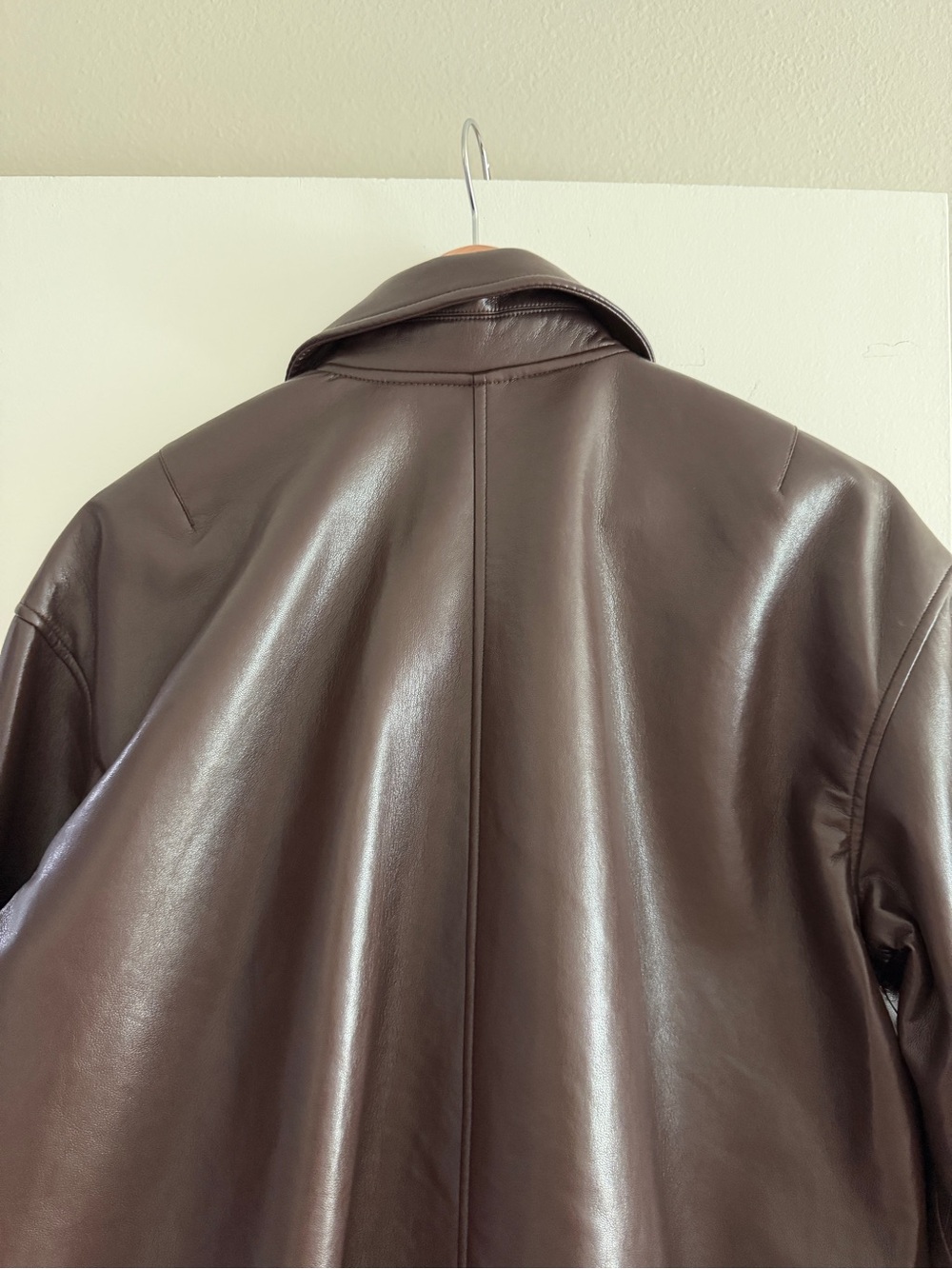 Anine Bing Dark Brown Leather Bomber Jacket - Picture 6 of 9